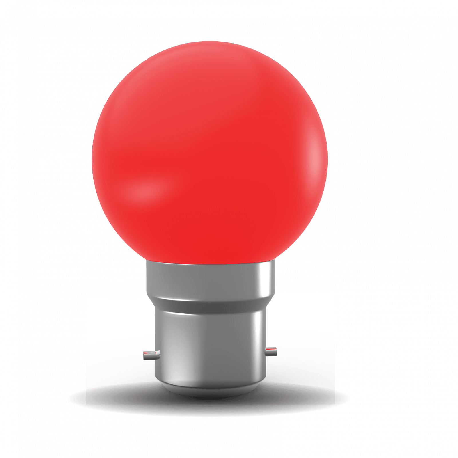 ROOTS Red Round 0.5 Watt Bulb B22 (Pin)