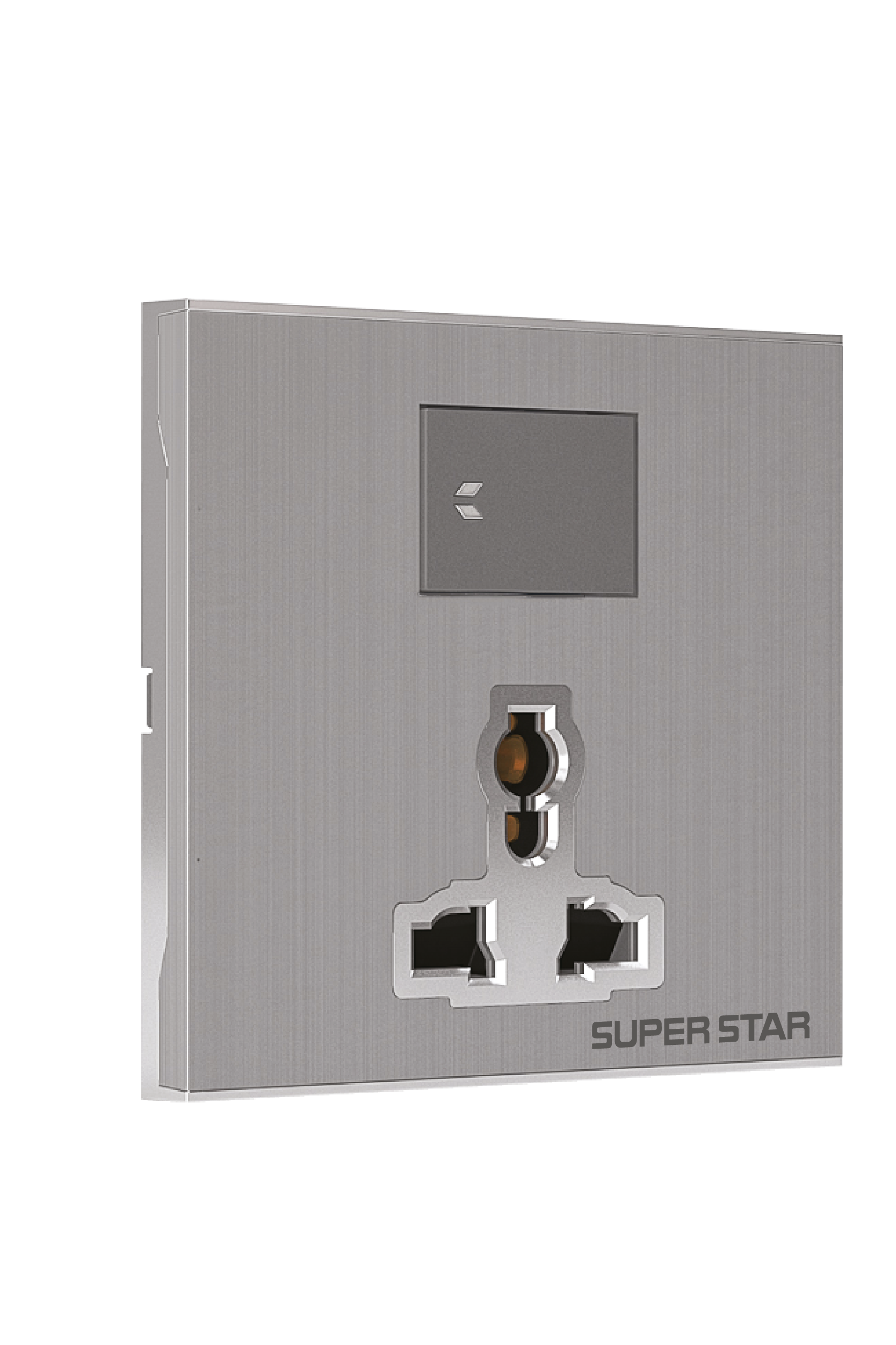 Silver Line Three Pin Multi Socket  With Switch