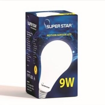 Super Star Motion Sensor AC LED Bulbs- 9 watt